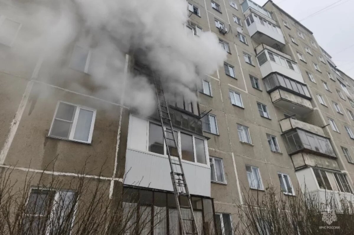    В Златоусте пожарные спасли 11 человек из горящего дома