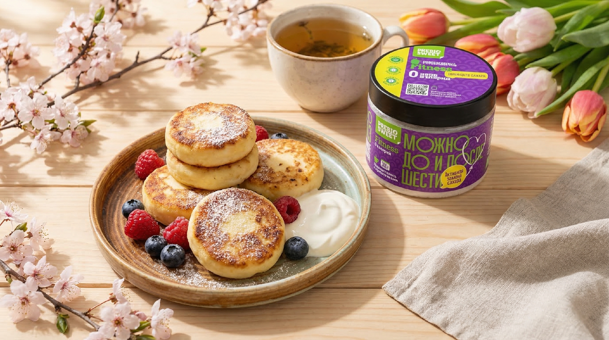 Лимонные сырники без сахара