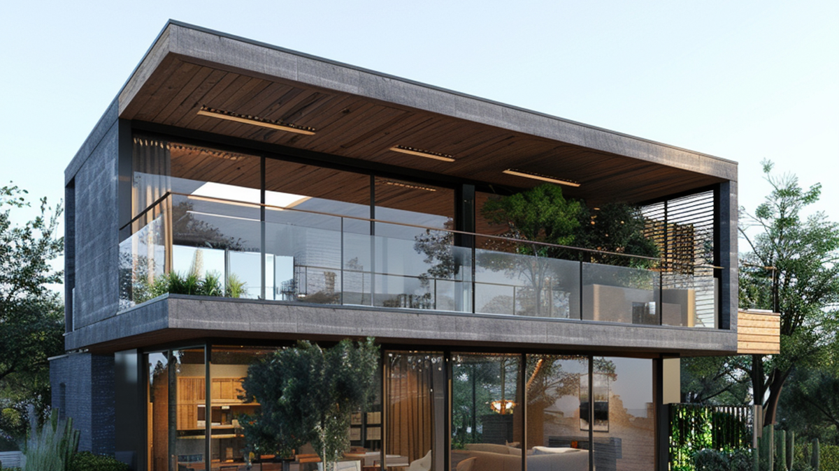 Если отопление продумано, даже со стеклянными стенами в доме будет тепло и уютно 