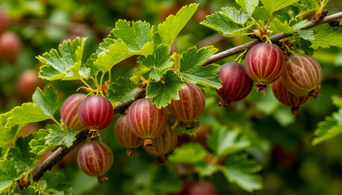 Крыжовник на ветке