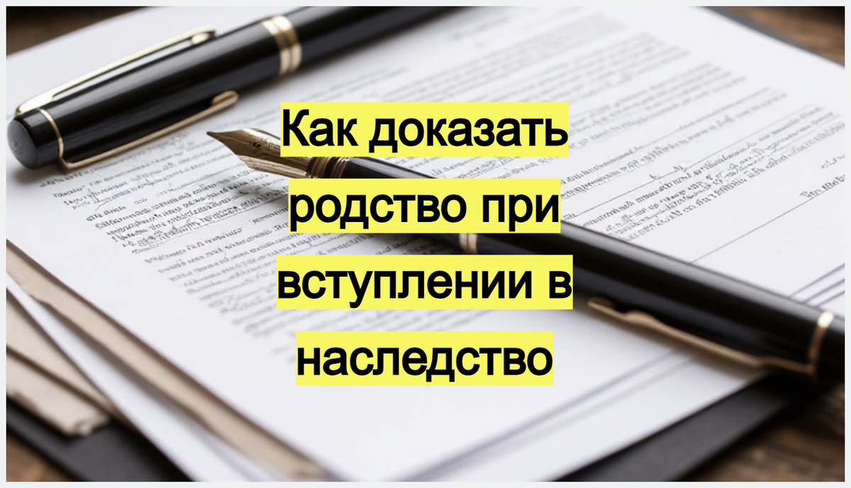 Как доказать родство при вступлении в наследство