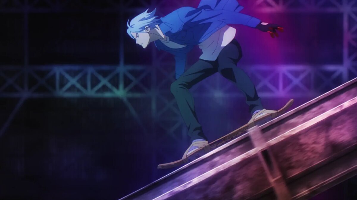 Кадр из аниме «Скейт: Бесконечность»   📷