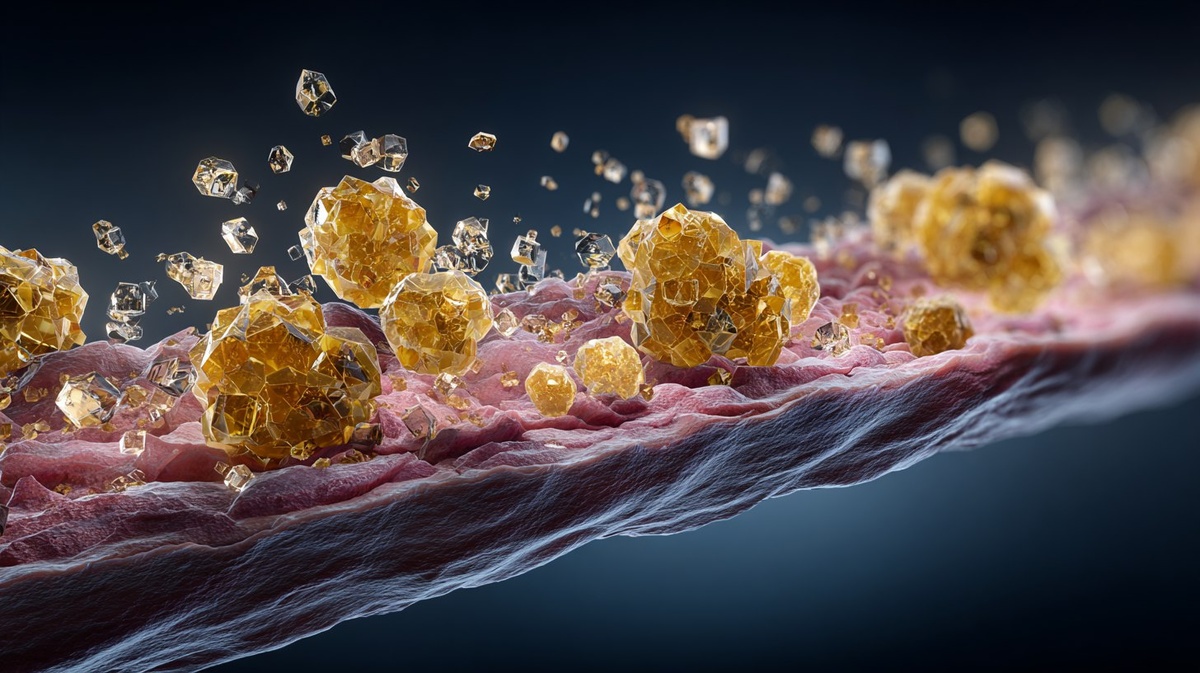 Разбираем, как избыток глюкозы в крови буквально «карамелизует» частицы «плохого» холестерина, делая их токсичными и липкими, что приводит к ускоренному формированию бляшек в сосудах.