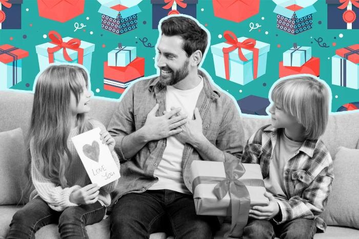 Что подарить на День отца 2025 своему папе? Если вы не понимаете, мы выручим. Коллаж © Life.ru. Обложка © Shutterstock / FOTODOM / AYO Production, © Freepik / macrovector