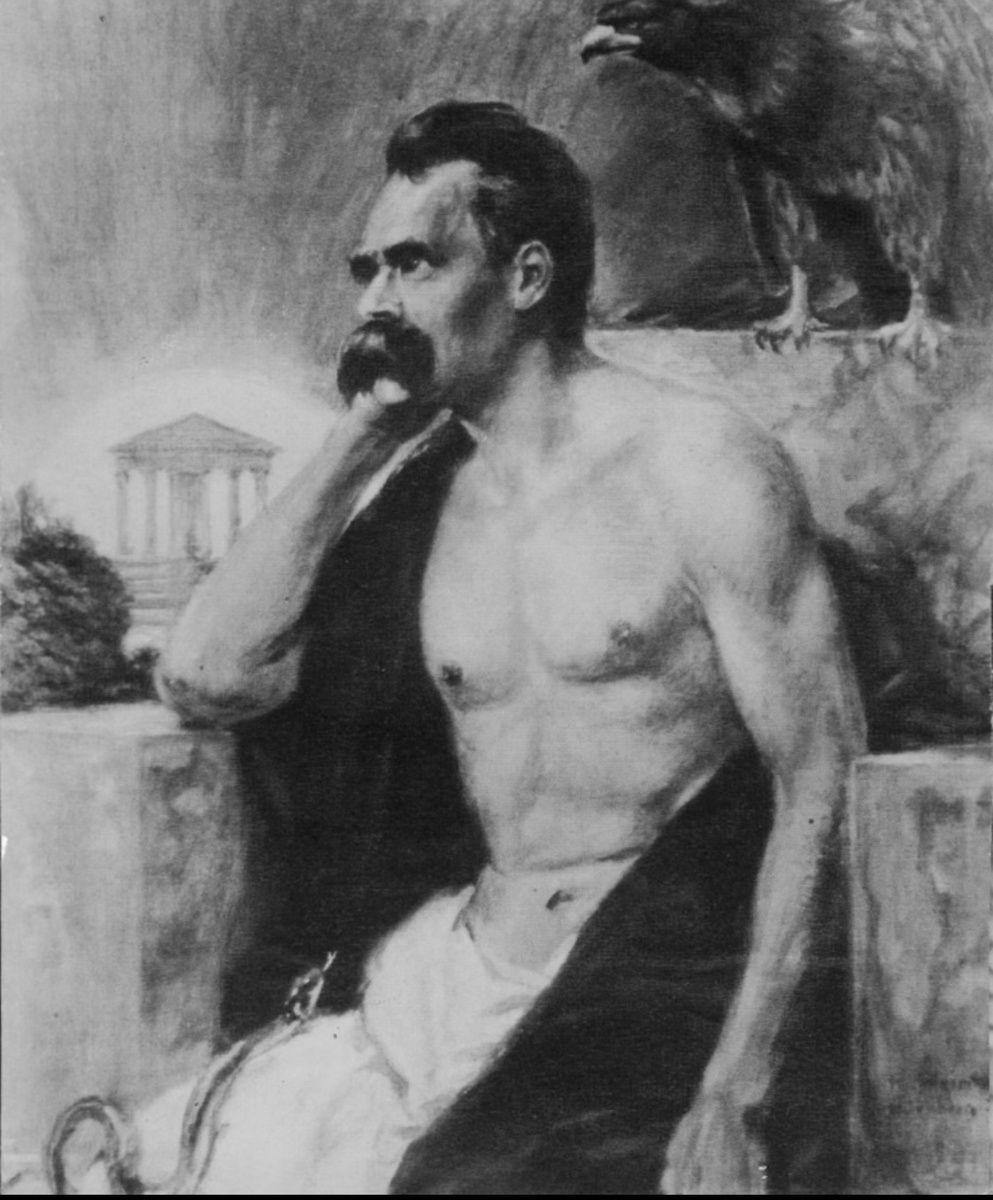 Ницше с орлом и змеей 