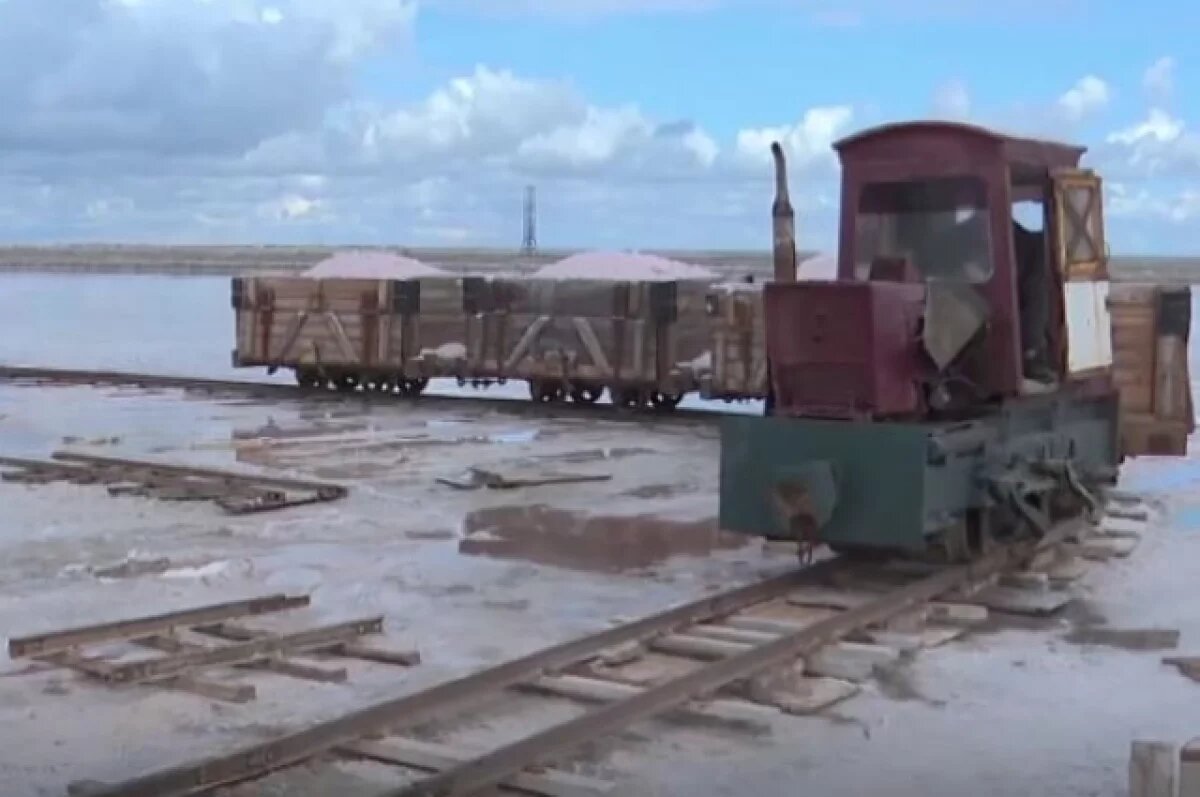    В Крыму сбор розовой соли из-за засушливой погоды начался раньше срока