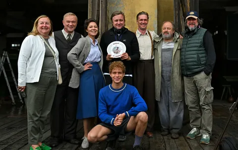 Кадры со съёмок фильма "Первый на Олимпе"