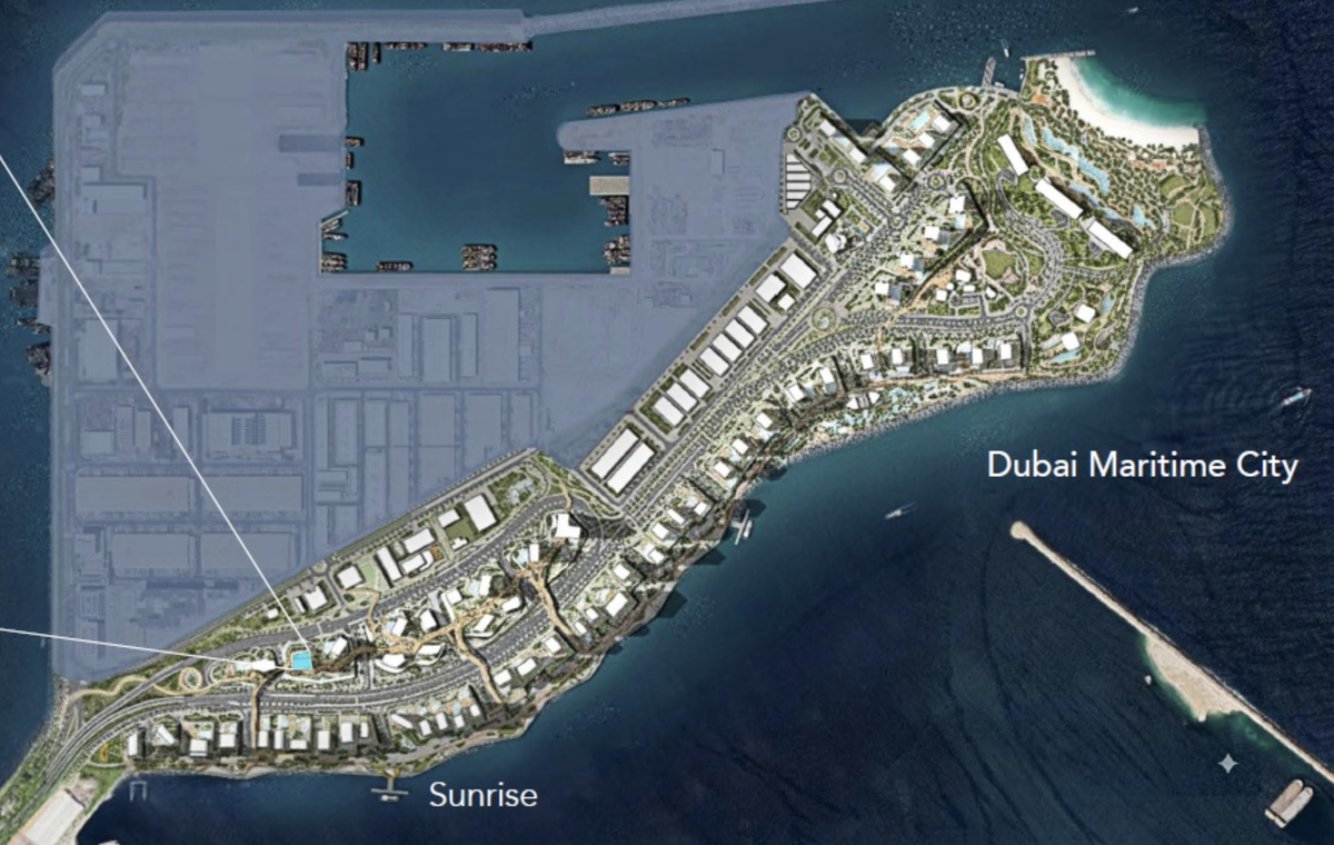 Franck Muller Yachting локация на полуострове МеритаймСити Дубай