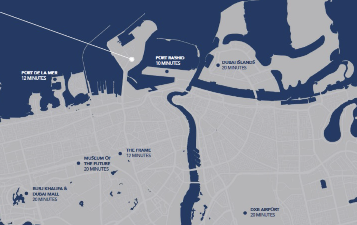 Franck Muller Yachting локация на полуострове МеритаймСити Дубай