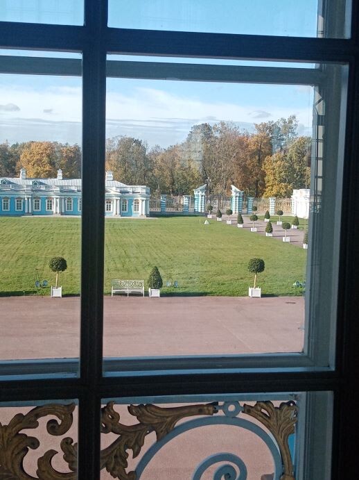 Парадные ворота. Вид из окна. Фото автора.