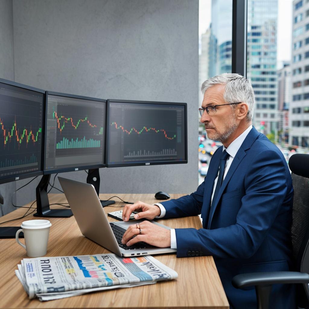 А вот это правильное - четыре монитора с графиками