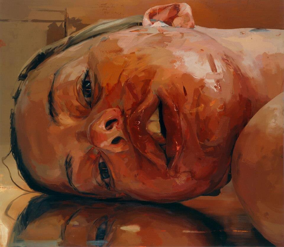 КАРТИНА ХУДОЖНИЦЫ ДЖЕННИ САВИЛЬ / JENNY SAVILLE / РЕВЕРС / 2002–2003 / Холст, масло 