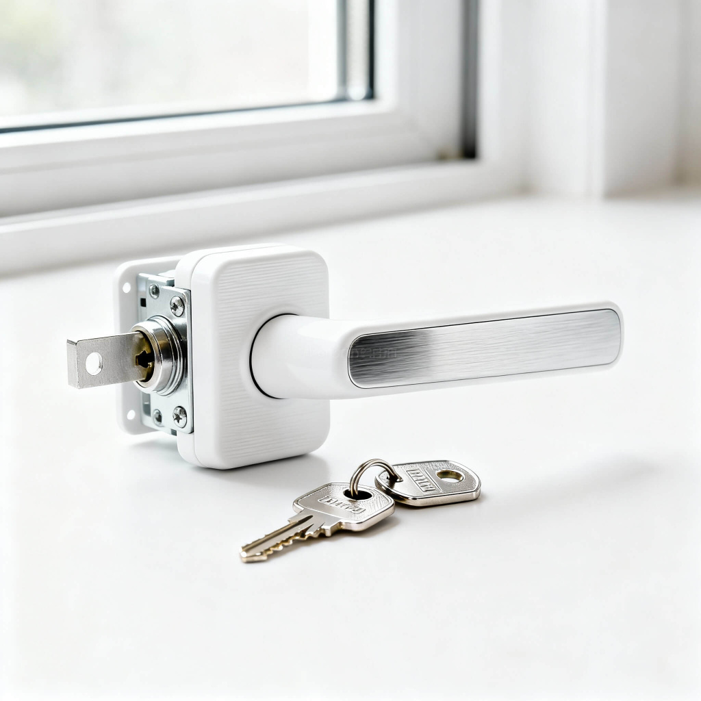 Оконная ручка с замком