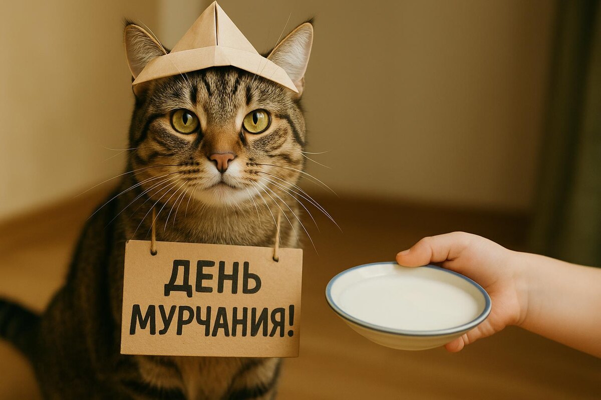 Так выглядит семейный день кошачьего счастья