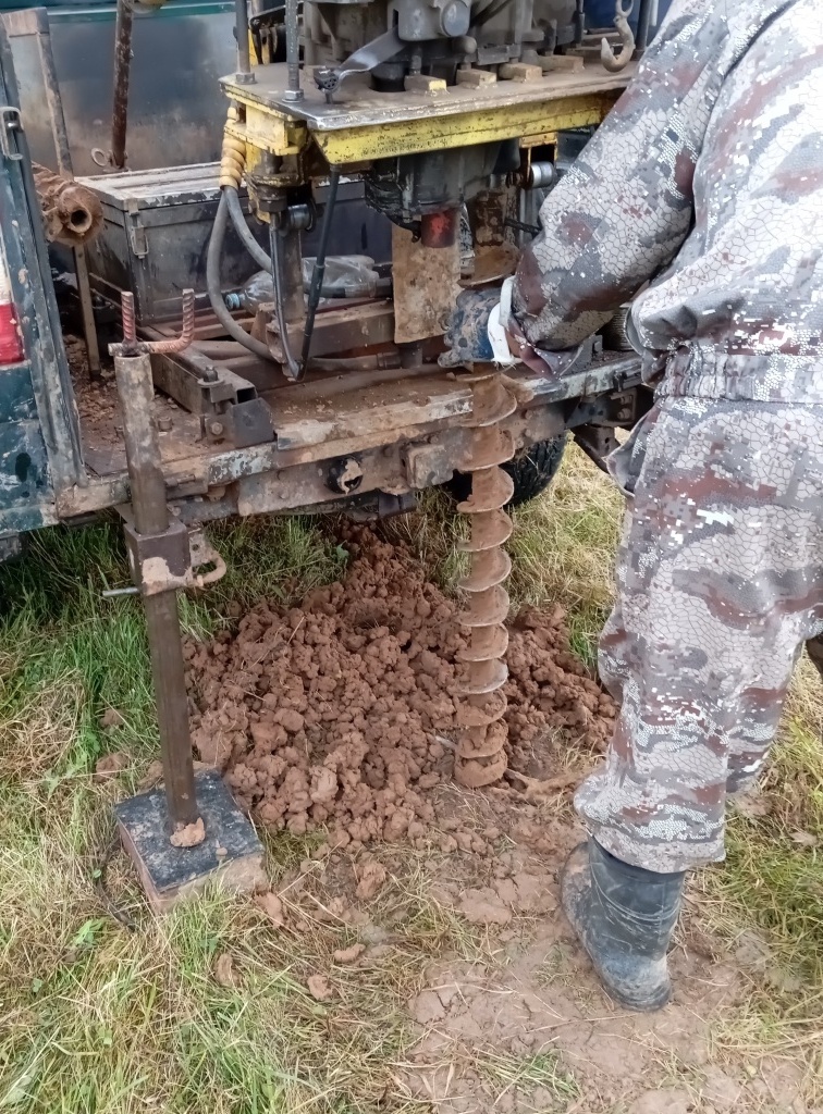 Бурение шнеком диаметром 108 мм