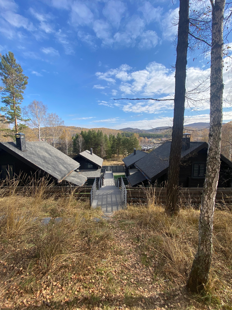 Вид от арендованного домика