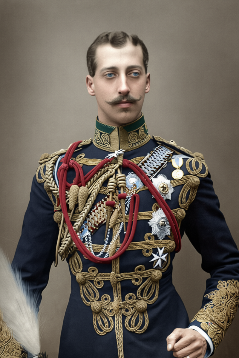 Альберт Виктор, он же Принц Эдди, колоризация фото. 