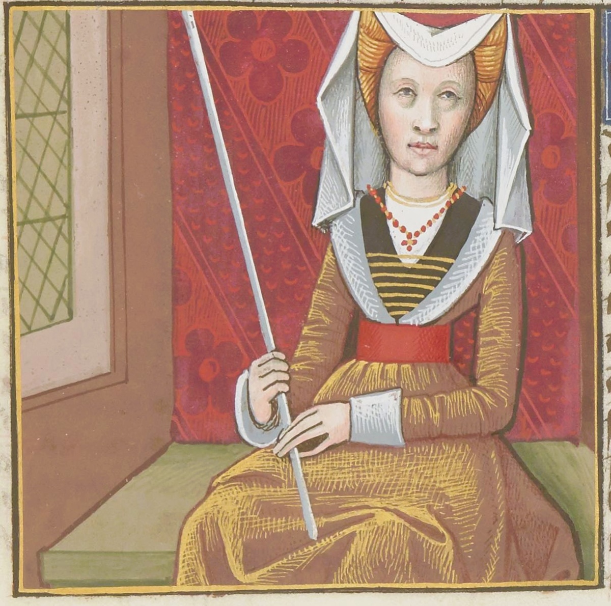 Императрица Констанция Сицилийская, миниатюра 1488-1496 гг.