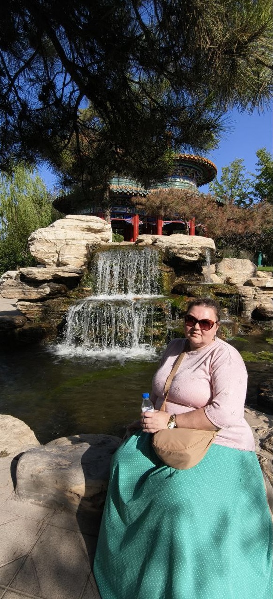 В парке в Китае