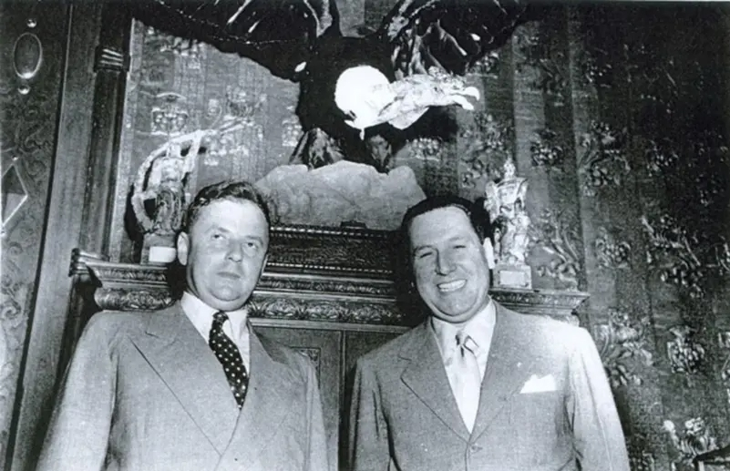 Хуан Перон (справа) и Рональд Рихтер.