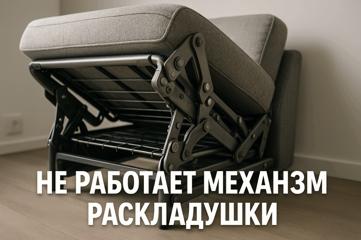    Не работает механизм складывания раскладушки или дивана Михаил Юрьевич