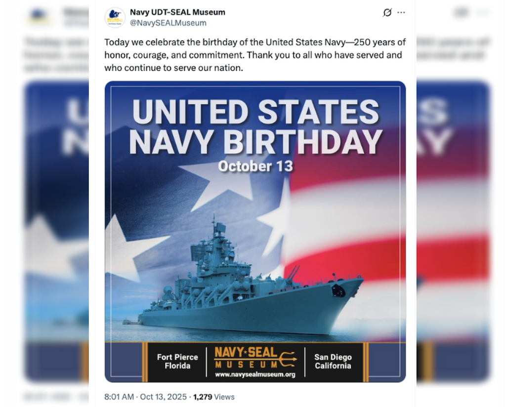    Фото © X.com / Navy UDT-SEAL Museum