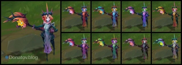    Цветовые схемы для образа Сораки «Коварная флора»