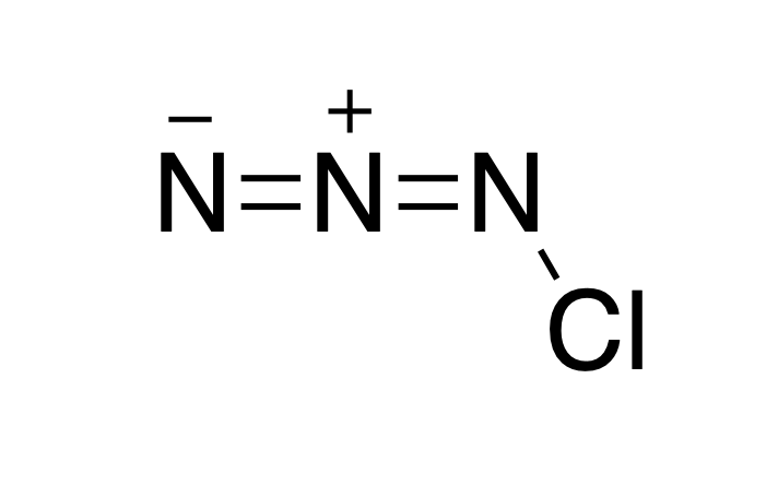 Структурная формула азида хлора