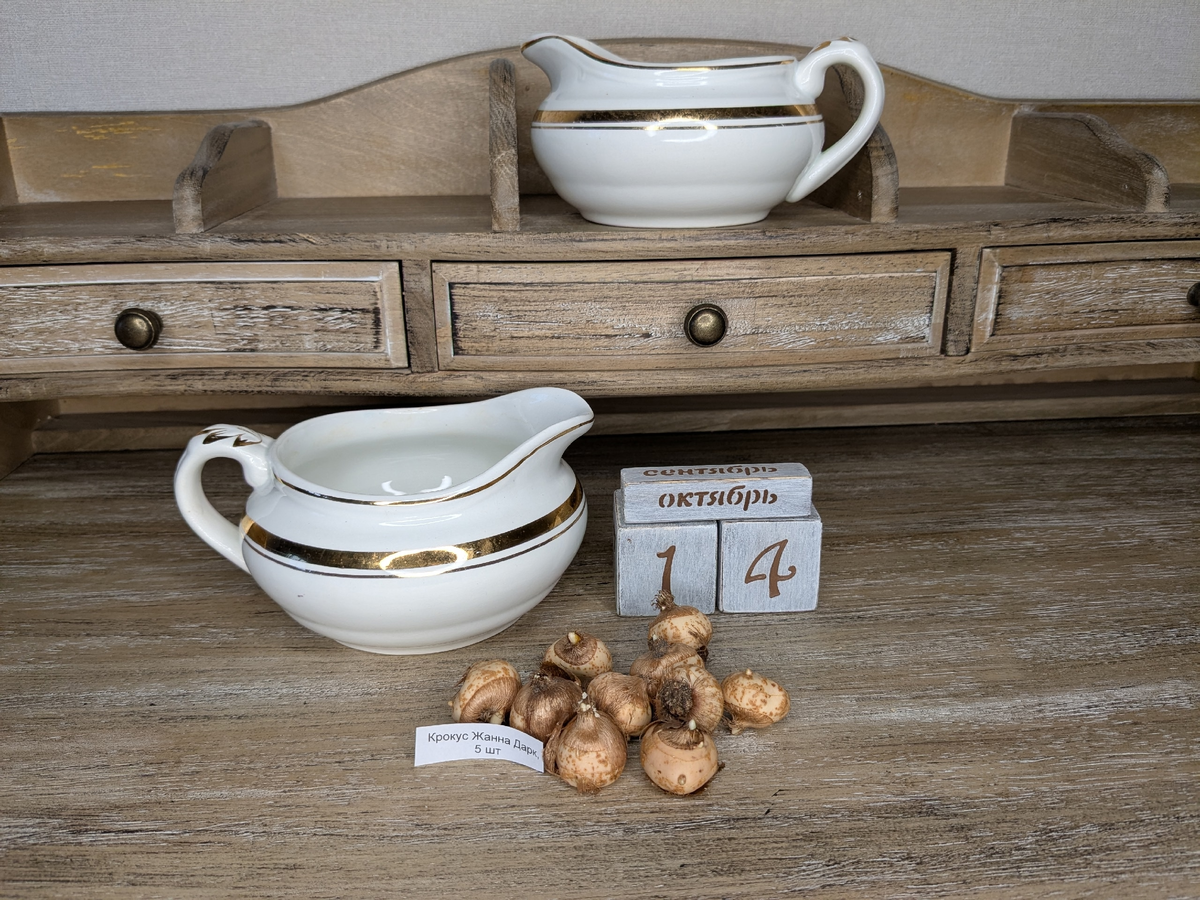 Крокусов заказано не 5 штук, а столько упаковок, сколько надо