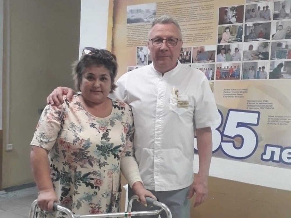    Пострадавшая во время выписки из больницы Фото: Минздрав Астраханской области