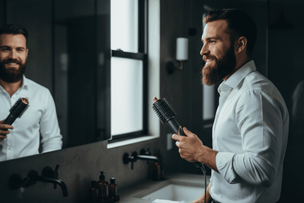    Укладка бороды феном: экспресс-инструкция для стильных мужчин TELZEN