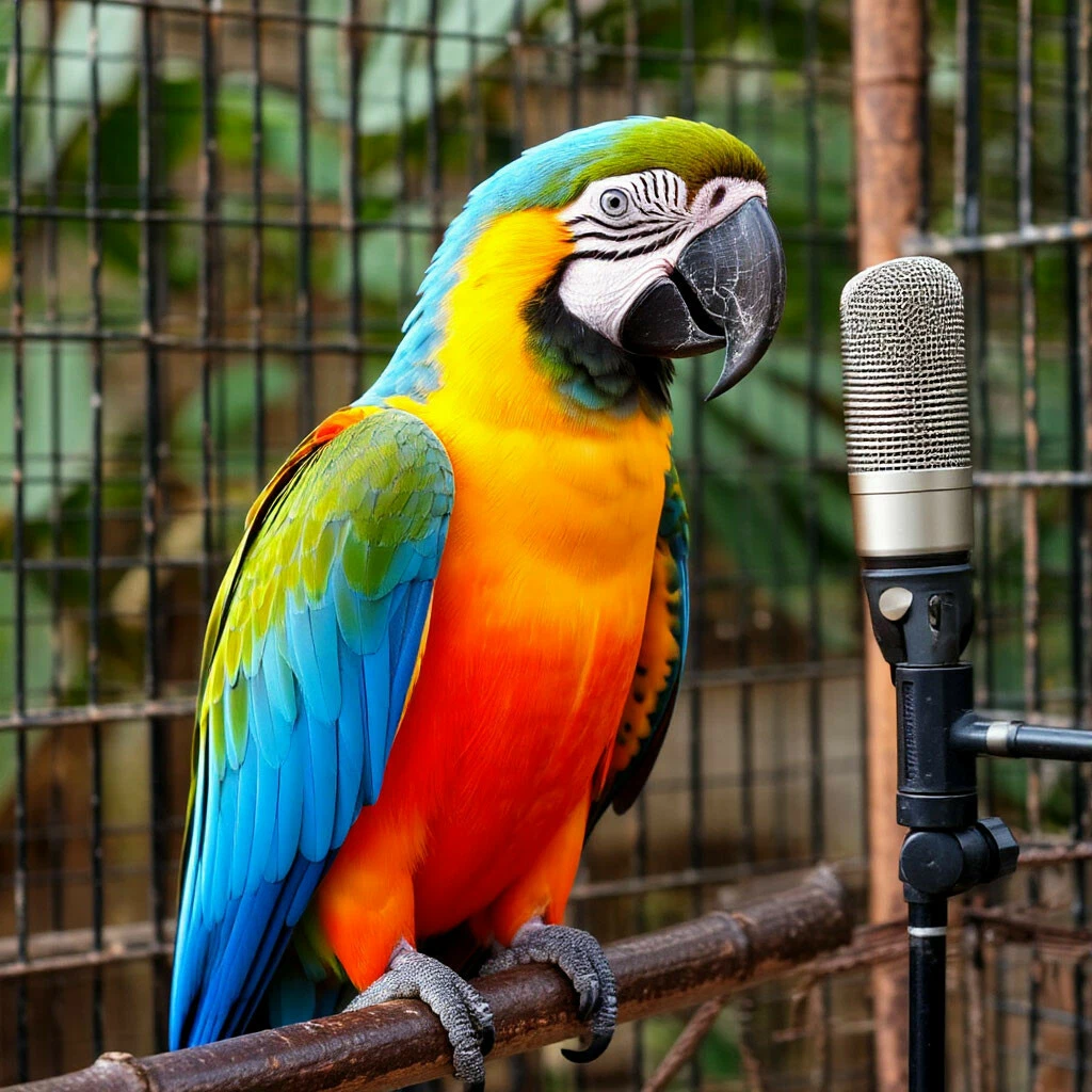 Образ попугая, как желание выступать и разговаривать с миром...