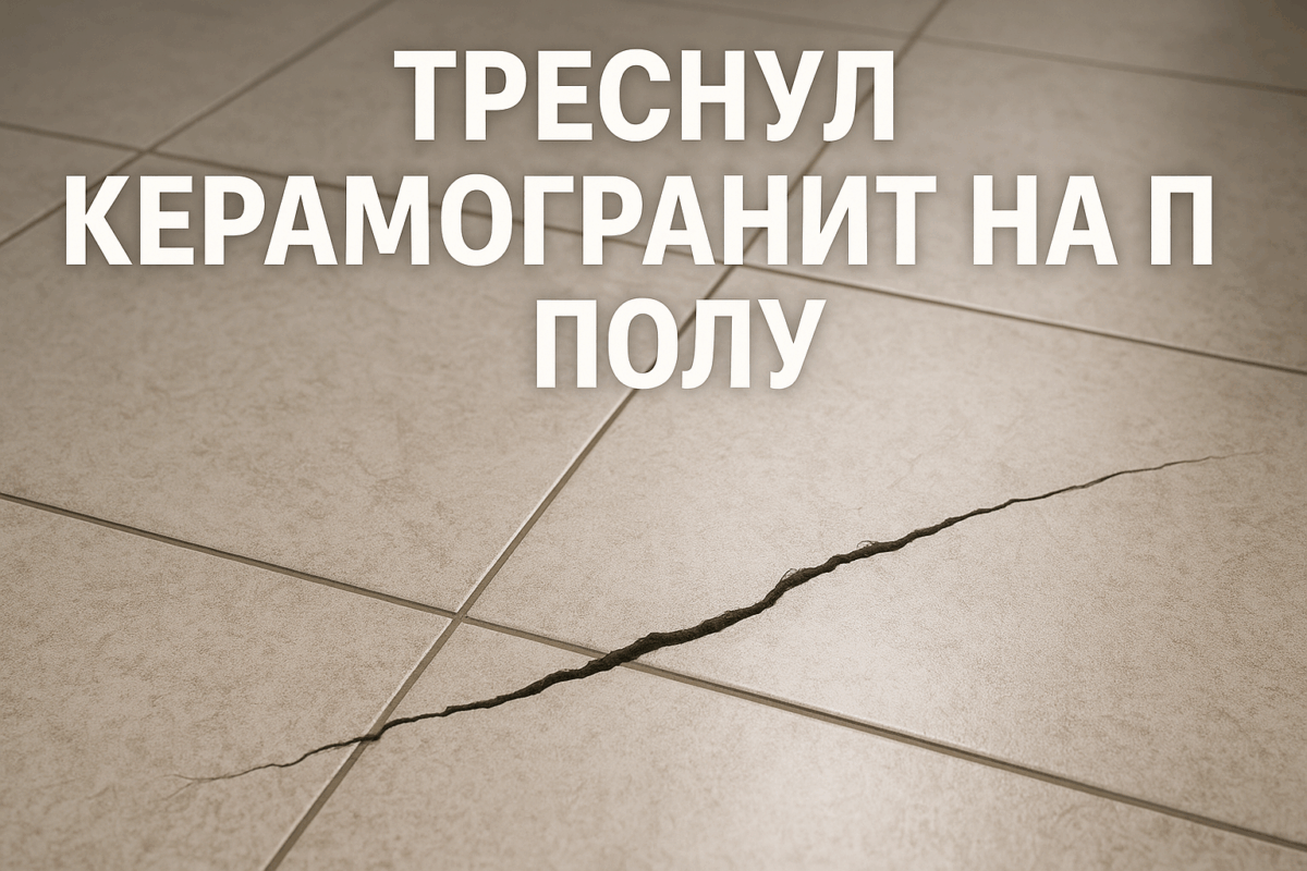    Треснул керамогранит на полу — можно ли отремонтировать Михаил Юрьевич