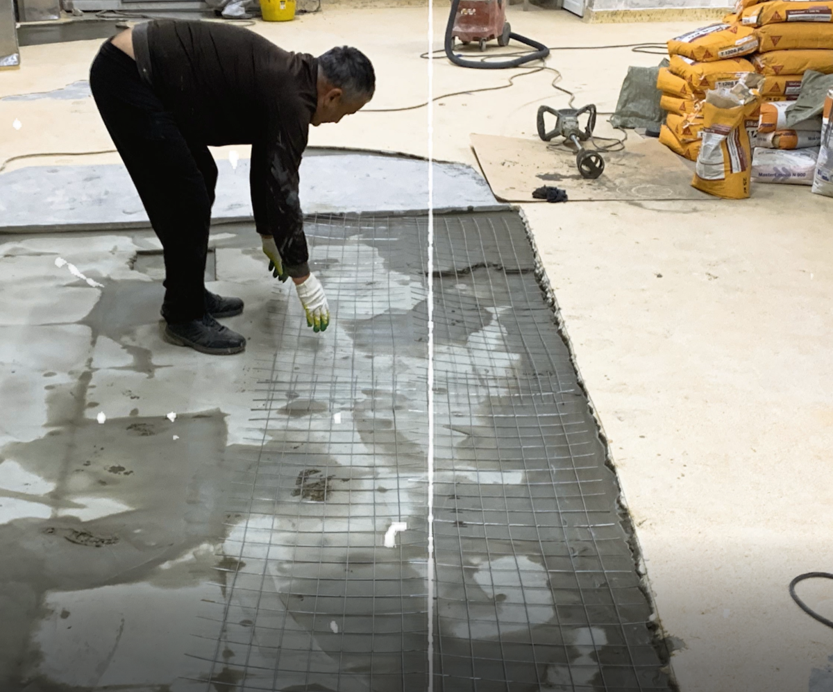 Локальный ремонт поверхности с помощью MasterEmaco