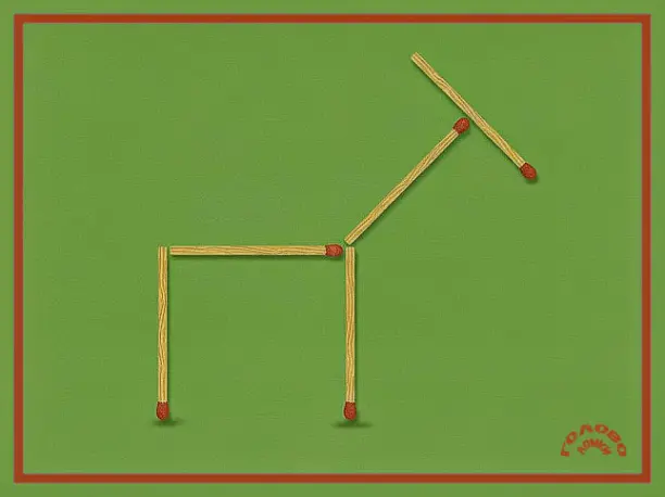 🧩 СПИЧЕЧНЫЙ ТРИКСТЕР: переверни корову одной спичкой!