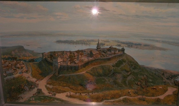 Детинец древнерусского Родня на диораме в Черкасском областном краеведческом музее. Фото из открытого доступа