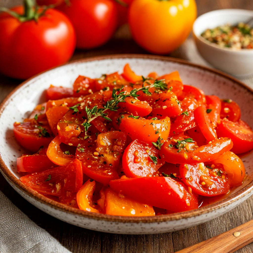 Салат из помидоров с перцем