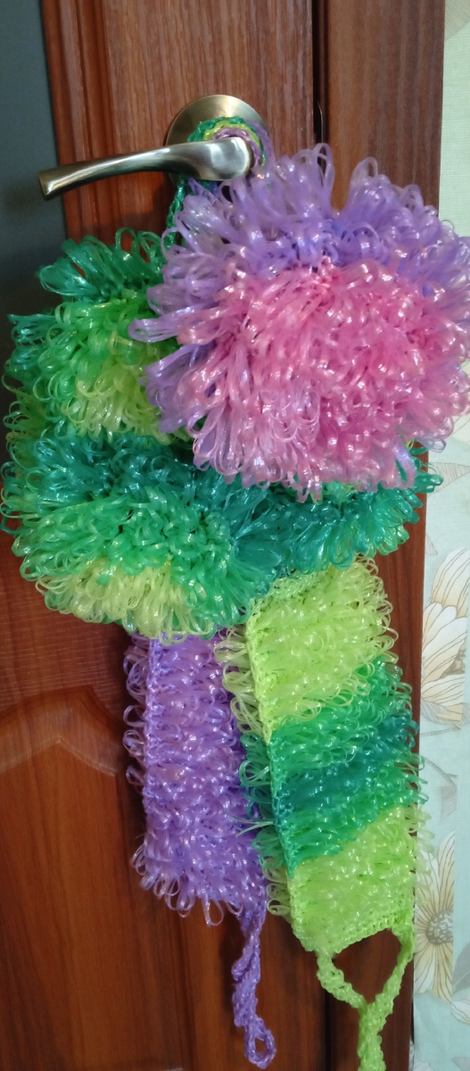 Мочалки, что остались.