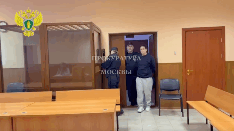    Арег Щепихин в зале суда. Кадр из видео / t.me/moscowproc