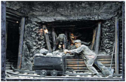 Добыча угля в конце 19 начале 20 веков