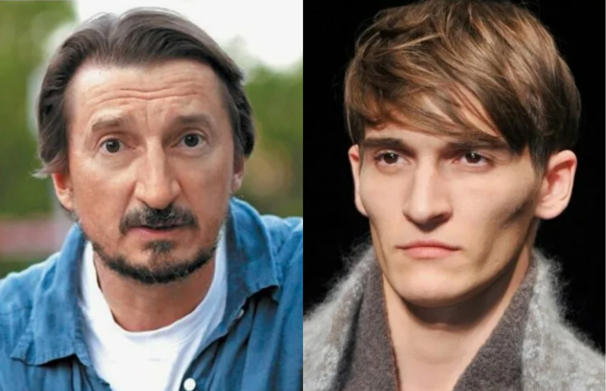 на фото Александр Лыков с сыном