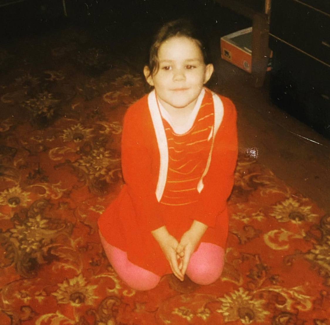 Дина Гарипова в детстве.