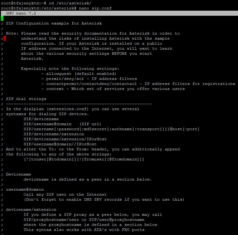 Установка Asterisk