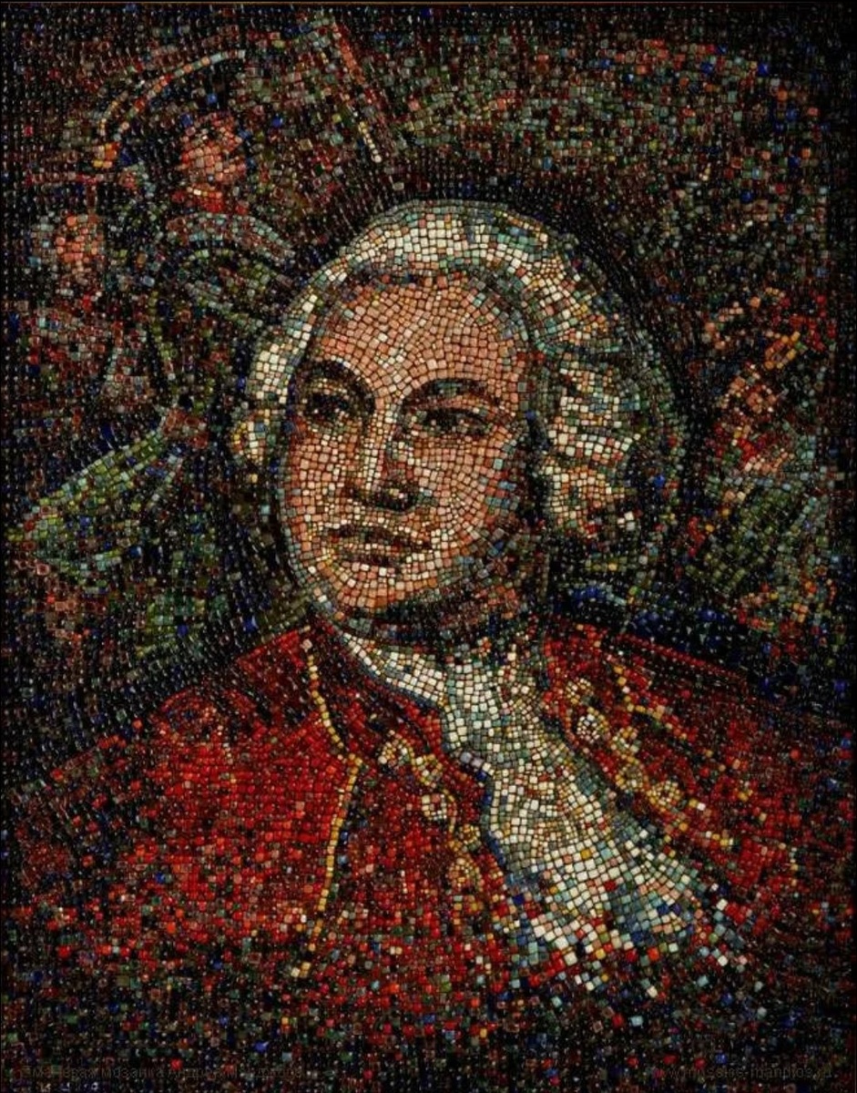 Мозаичный портрет Михаила Васильевича Ломоносова, из интернета.