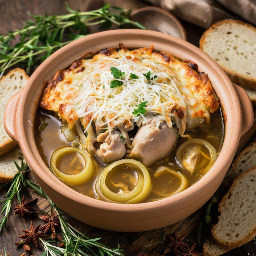 ▌ Нежнейший супчик из лука с сырной шапочкой 🧀🥓🍄Привет-привет! 😊 Сегодня у нас кулинарное приключение — приготовим самый уютный ужин все