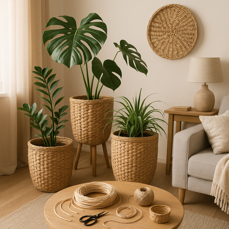    Создайте уют и стиль в вашем доме: плетёные кашпо из ротанга своими руками — пошаговое руководство и советы по дизайну Loza