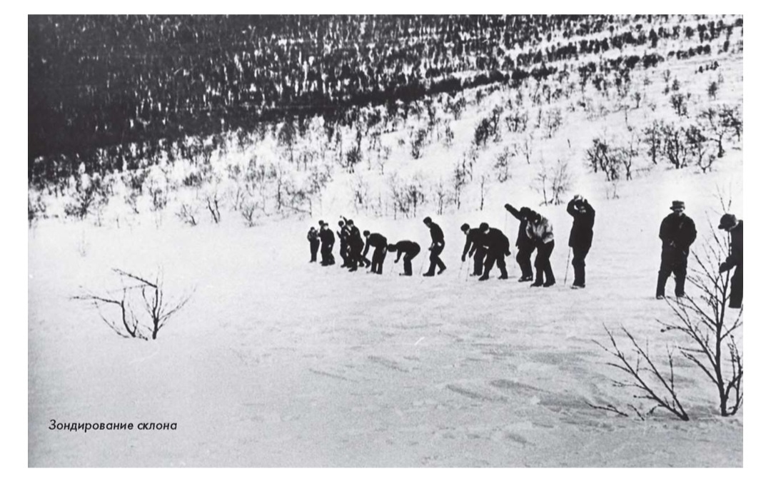 Фото 2 Поисковики.  Работа щупами на склоне.