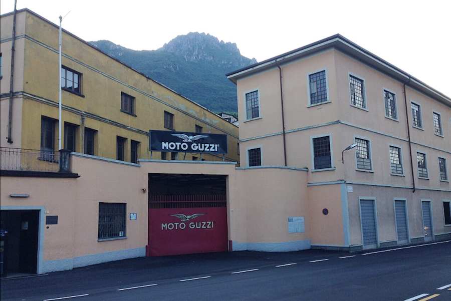 Завод Moto Guzzi в Манделло-Ларио, где Джулио Чезаре Каркано долгое время работал техническим директором.