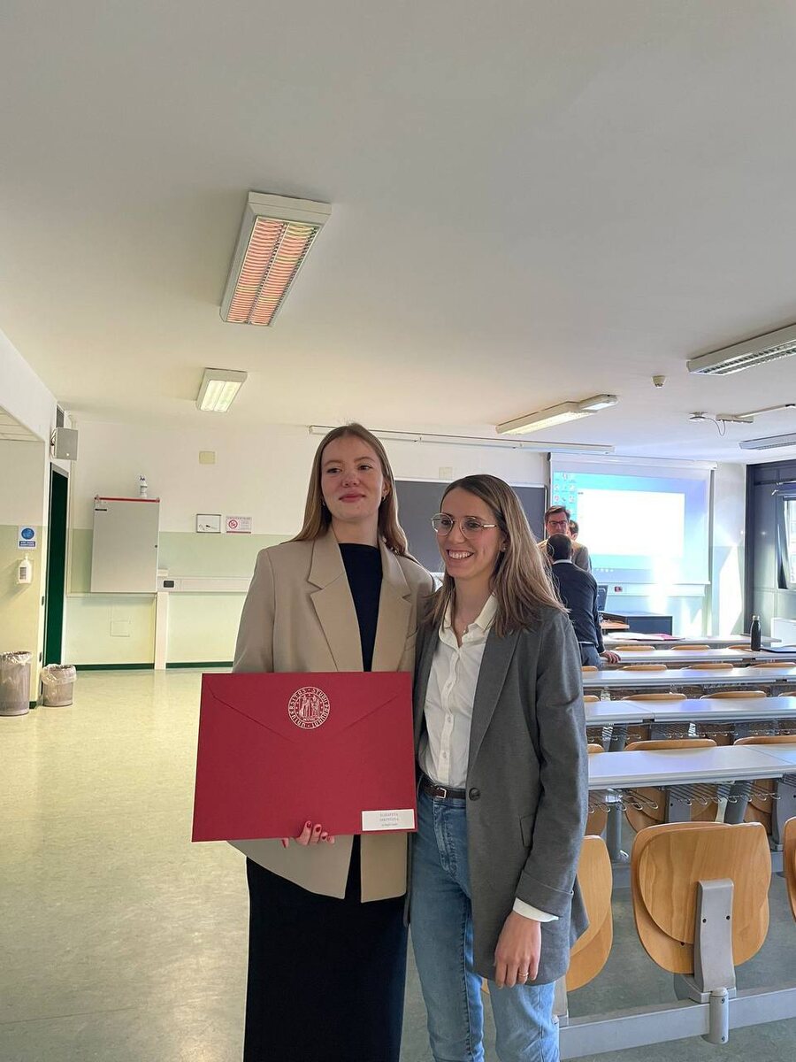 Наша студентка Елизавета закончила учебу в университете Падуи в Италии 