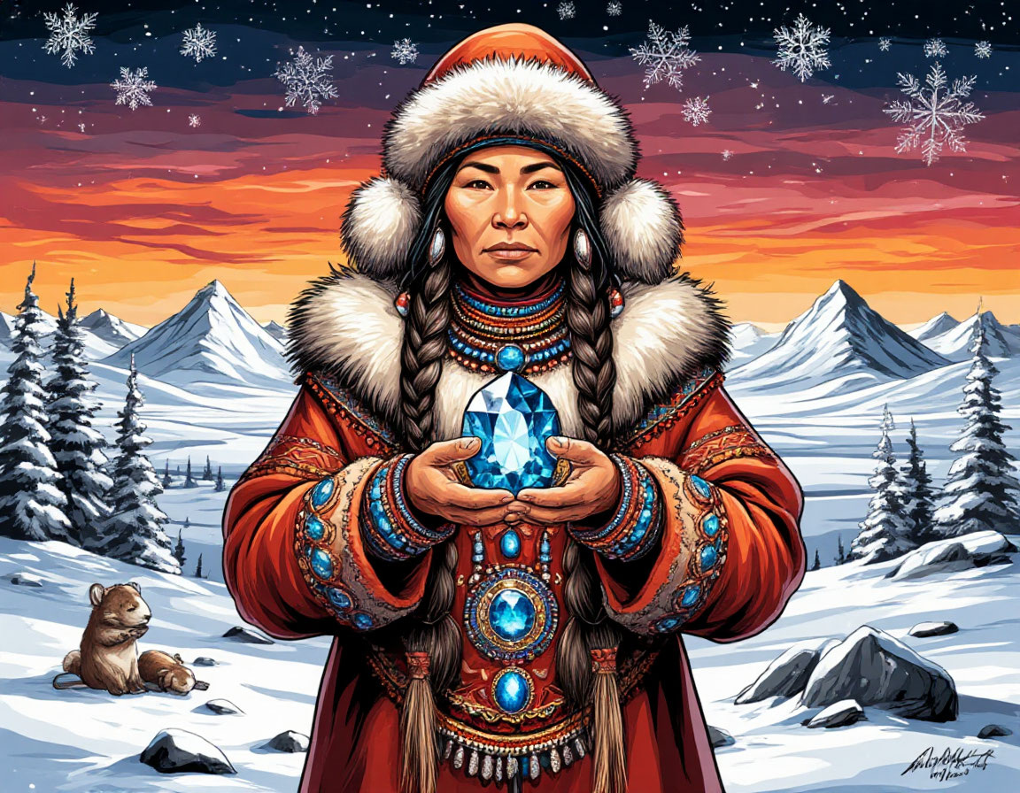 В канун Нового года к ребятам старшей группы «Солнышко» приходит необычный гость – мудрая Ненецкая Сказочница. Она приносит волшебный самоцвет, который переносит всех детей в самую сердцевину Арктики, в гости к знаменитому белому медвежонку Умке и его маме-медведице. Чтобы зажечь огни на самой главной ёлке Северного полюса и помочь Деду Морозу найти дорогу, маленьким героям предстоит пройти увлекательные испытания: подружиться с северным сиянием, разучить танец пингвинов, отгадать загадки Вьюги и спеть колыбельную маме-медведице. Этот сценарий, созданный по мотивам культового мультфильма «Умка», – это не просто утренник, а путешествие, наполненное теплом, искренней дружбой и верой в чудеса. Дети станут не зрителями, а главными творцами новогоднего волшебства.